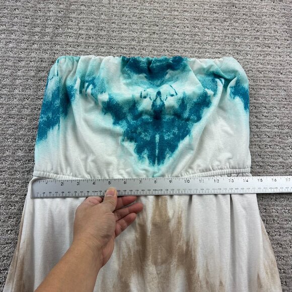 ARDENE Tune Dress Women Size Extra Large XL Green White Brown Orange Multicolor - Picture 7 of 8